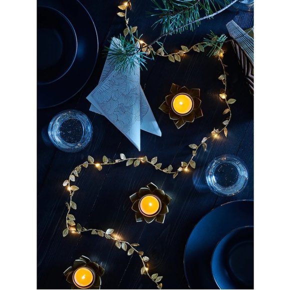 IKEA 2 STRALA LED string light garland, gold leaf - Picture 13 of 16